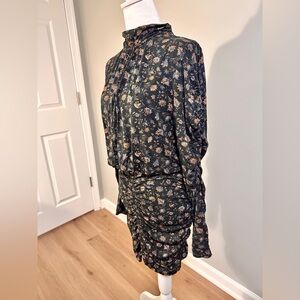 Evereve Mock Neck Floral Dress
